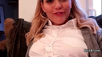 hot horney woman schoolgirl fucked on the couch 