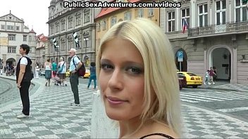 wild public boboporn sex with horny blonde girl 