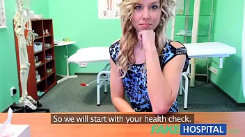 fake hospital doctor offers blonde a discount on new playboy playmates nude tits in exchange for a good 
