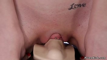 small juporn tits redhead cumming on fucking machine 