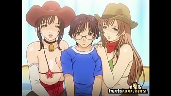 nerd gets dick between busty babes your ponr tits - boobalicious - hentai.xxx 