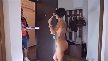 anisyia opening the door naked to free porno download pizza boy 
