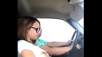 fucking my stepbrother sex porn while driving on the highway 