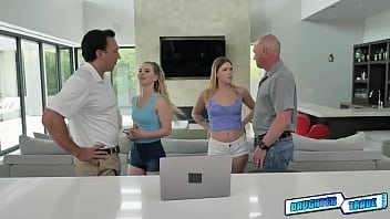 sexy bestfriends gets caught by 9xmovies trade their stepdads stealing 