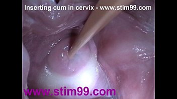 insertion semen videos porno com cum in cervix wide stretching pussy speculum 