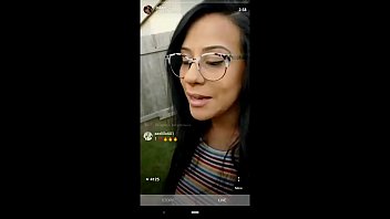 indian sex please husband surpirses ig influencer wife while she s live. cums on her face. 