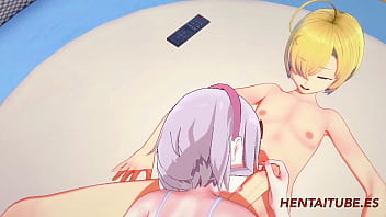 genshin impact hentai - noelle having sex with ddd vids aether blowjob boobjob and fucked with multiple cum 1 3 