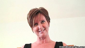 classy grandma joy gets redwap info fingered and masturbates with dildo up her ass 