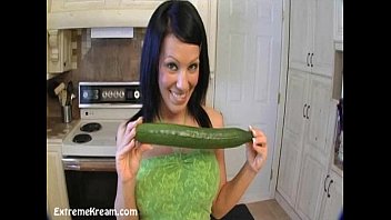 kream fucking her nudist family videos holes with her vegetables until she squirts 