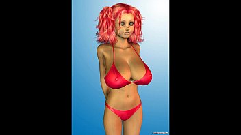 3d bikini ls nude model babe with huge tits 