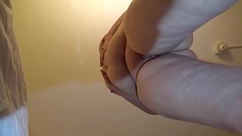 bbw huge tit wife fucked and yotube sexo creampied...view from below 