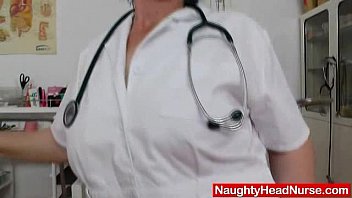 brunette ngono za kibongo practical nurse examining her vagina 