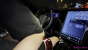 sexy cute petite teen bailey wwwgonzo base fucks tinder date in his tesla while driving - 4k 
