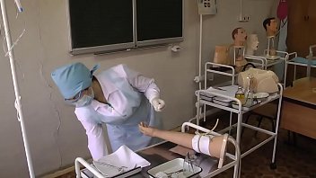 australian nude girl nurse in the treatment room 