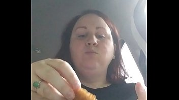 chubby bbw eats in car while free private voyeur getting hit on by stranger 