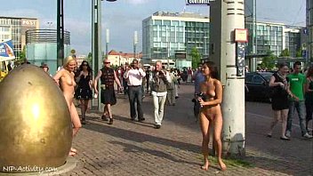 hot 0orn agnes and crazy linda naked on public streets 