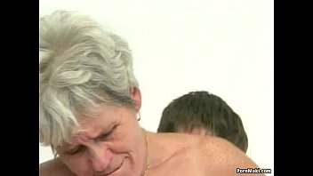 hairy xdxx granny tastes young cock 