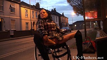 leah caprice ppornhub flashing pussy in public from her wheelchair with handicapped engli 
