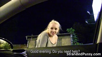 xnxxporn sexy blonde lola gets banged in the car by the strangers huge cock 