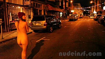 pinkworld nude in san francisco short clip of girl walking streets naked late at night 