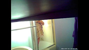 son sets up spycam in shower to see mom s ponehub huge tits 